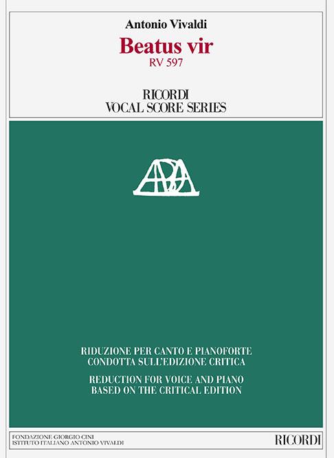 Beatus vir RV 597 - Ed. critica M. Talbot - Riduzione per canto e pianoforte di A. Frigé - árie pro zpěv a klavír